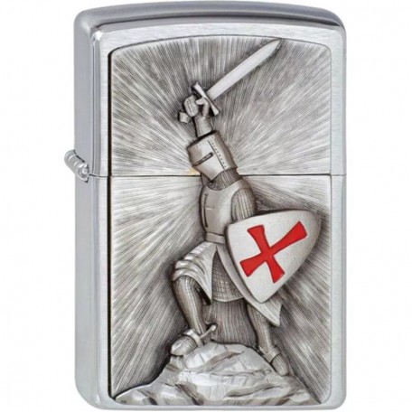 Зажигалка бензиновая ZIPPO Crusade Victory chrom Победа, хром (1300103)