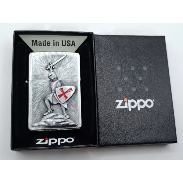 Запальничка бензинова ZIPPO Crusade Victory chrom Перемога, хром (1300103)