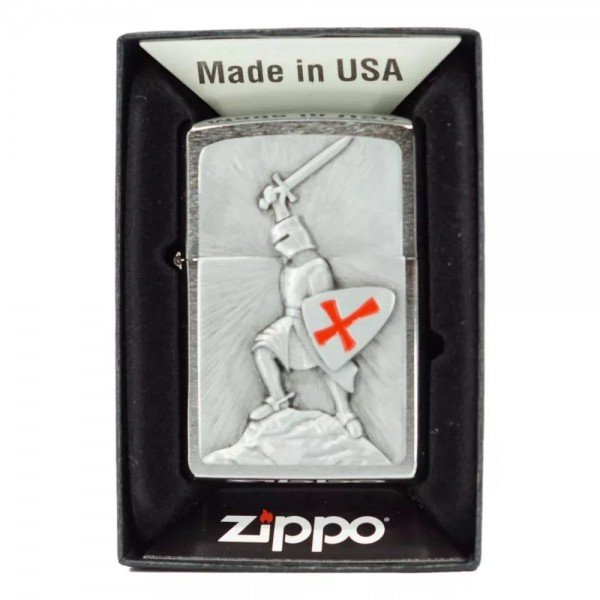 Запальничка бензинова ZIPPO Crusade Victory chrom Перемога, хром (1300103)