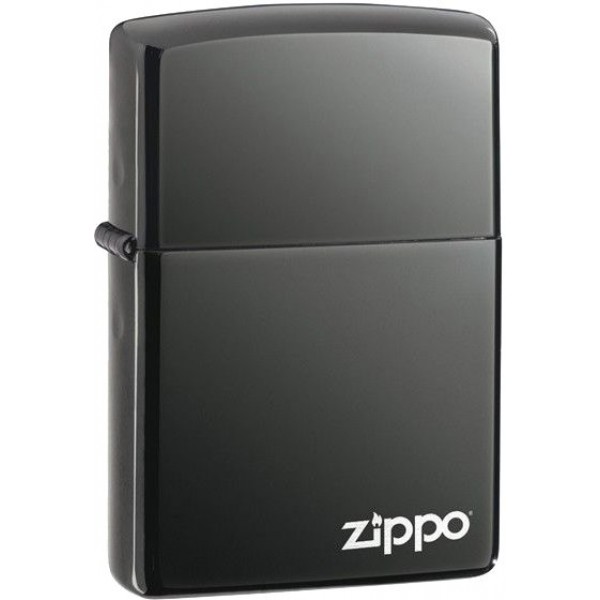  Запальничка Zippo Black Ice з логотипом Zippo 150ZL