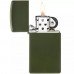 Запальничка бензинова вузька Zippo SlimⓇGreen Matte матовий зелений (1627)