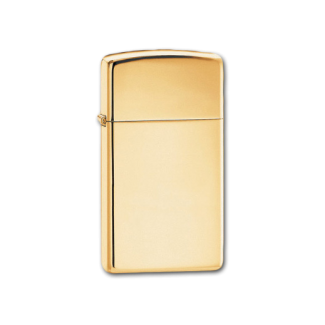 Зажигалка Zippo SLIM HIGH POLISH BRASS 1654B