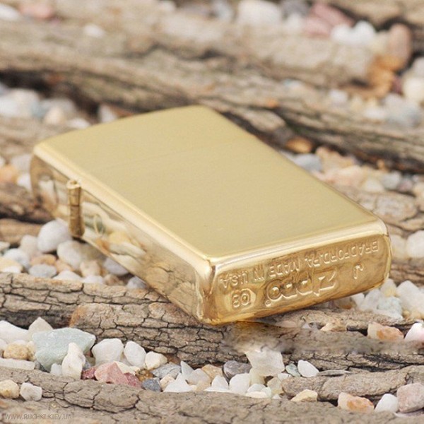 Запальничка Zippo SLIM HIGH POLISH BRASS 1654B