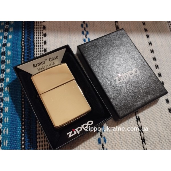 Запальничка Zippo High Polish Brass Armor 169