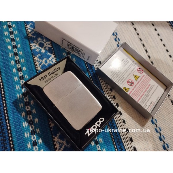 Запальничка Zippo дизайн 1941 року Brush Chrome 1941