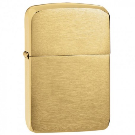 Запальничка Zippo Brushed Brass 1941B, матова латунь, дизайн 1941 року.