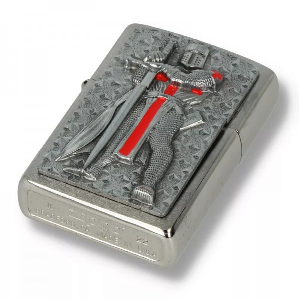 Запальничка бензинова ZIPPO Templer Chrome Рицар тамплієр хроом (2005918)