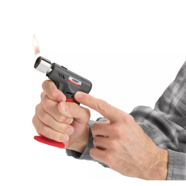 Пальник універсальний на 2 полум'я 1300С Zippo Butane Torch турбо синє жовте п'єзо блістер (2007012)