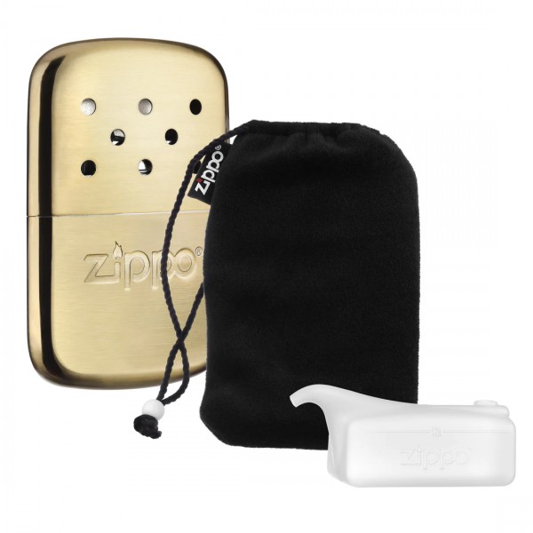 Грілка для рук Zippo BLACK HAND WARMER золотиста, чохол (2007109)