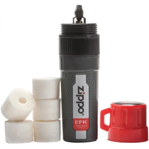 Аварійний набір для розведення вогню Zippo Emergency Fire Kit 5 трутів, контейнер (2007556 Zippo)