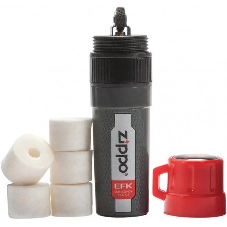 Аварійний набір для розведення вогню Zippo Emergency Fire Kit 5 трутів, контейнер (2007556 Zippo)