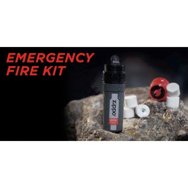 Аварійний набір для розведення вогню Zippo Emergency Fire Kit 5 трутів, контейнер (2007556 Zippo)