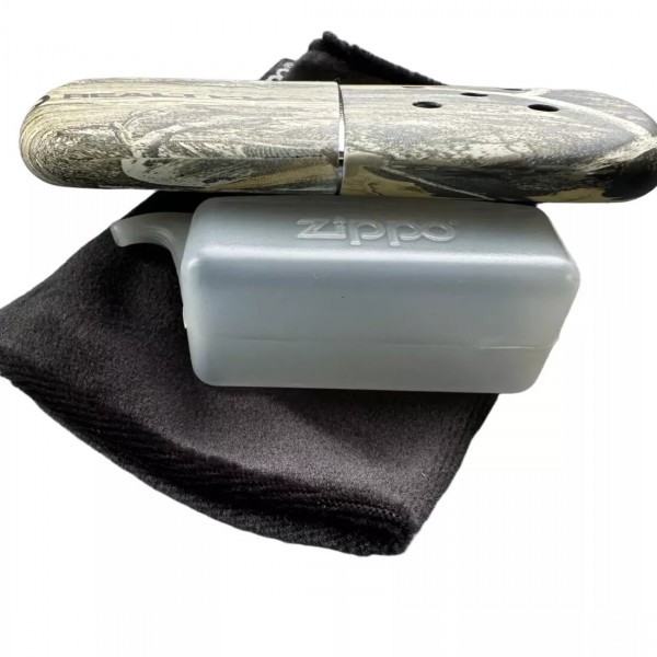 Каталітична бензинова грілка для рук на 12 годин "ZIPPO" , чехол, лійка-дозатор, рослинний камуфляж (2007905)
