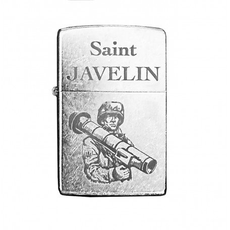 Запальничка Zippo Ukraine Classic Street Chrome гравіювання Saint Javelin хром (207 J)