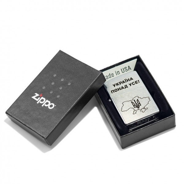 Запальничка Zippo 207 P Україна понад усе