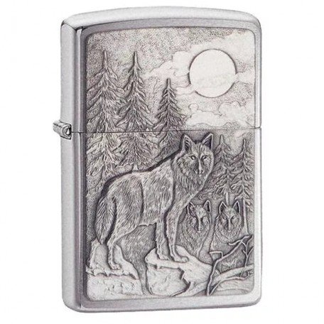  Запальничка Zippo Timberwolves Emblem Brushed Chrome Timberwolves 20855