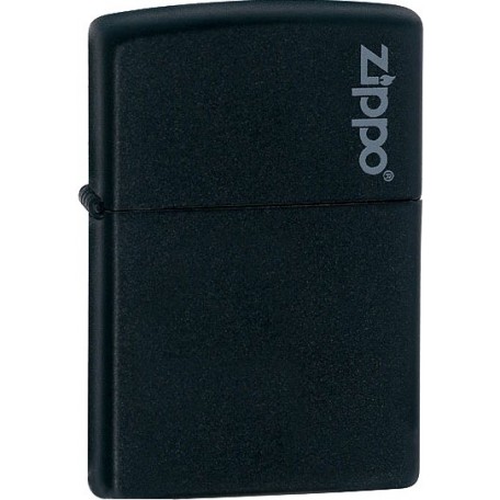  Запальничка Zippo Black Matte With Logo 218 ZL
