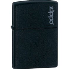  Запальничка Zippo Black Matte With Logo 218 ZL