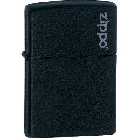  Запальничка Zippo Black Matte With Logo 218 ZL