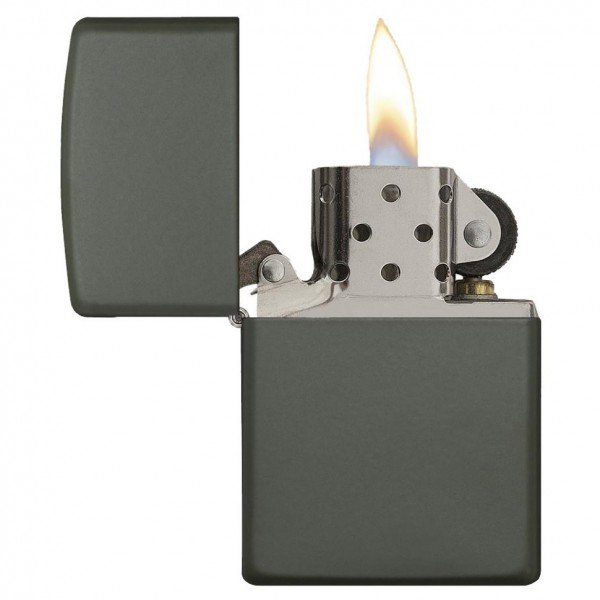 Зажигалка Zippo REGULAR GREEN MATTE
