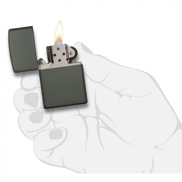 Запальничка Zippo REGULAR GREEN MATTE