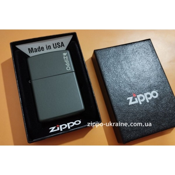 Запальничка Zippo 221 Green Matte, LOGO 221ZL