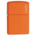  Zippo Classic Orange Matte Zippo Logo 231ZL запальничка тонка матова жовтогаряча