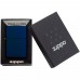 Запальничка бензинова Zippo Classic Navy Blue Matte синя (239)