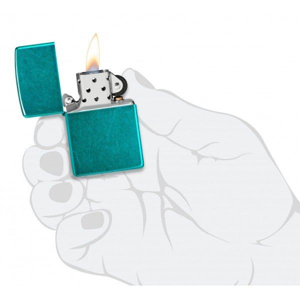 Зажигалка Zippo Classic Candy Teal 24004