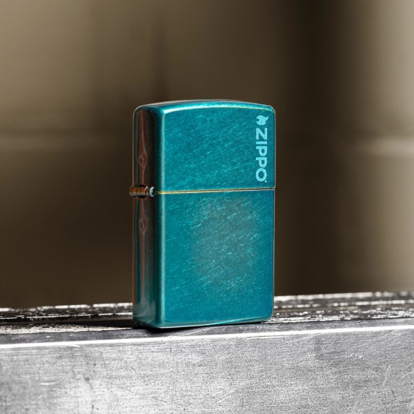 Запальничка Zippo Classic Candy Teal Zippo Logo 24004ZL