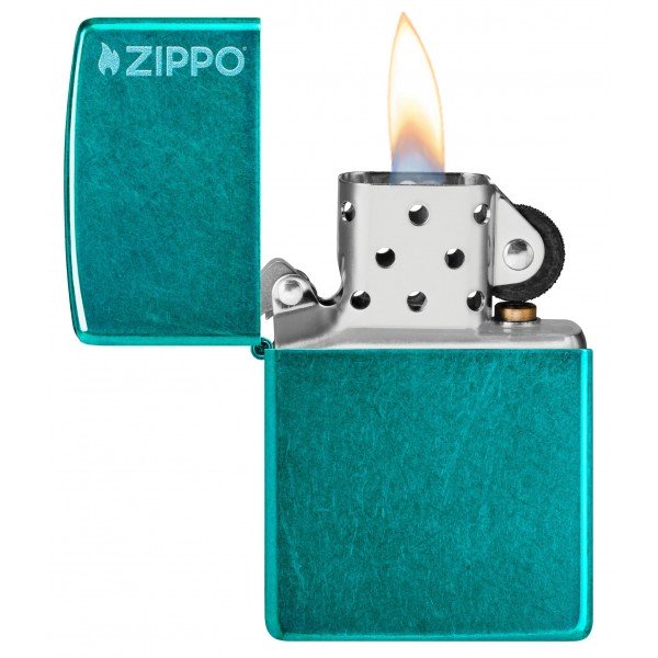 Запальничка Zippo Classic Candy Teal Zippo Logo 24004ZL