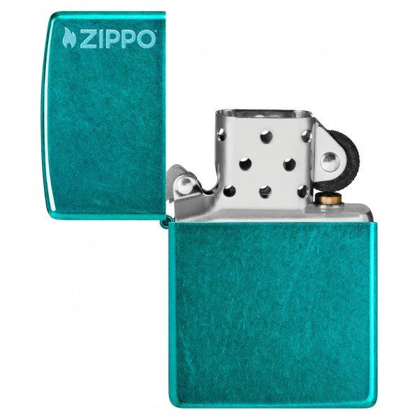 Запальничка Zippo Classic Candy Teal Zippo Logo 24004ZL
