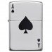  Запальничка Zippo 24011 Reg Hi Polish Chr Lucky Ace сіра 24011