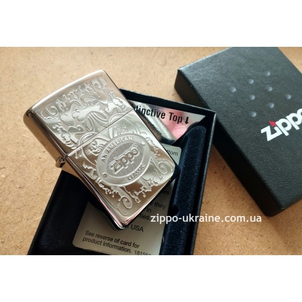 Зажигалка Zippo Gleaming Patina High Polish Chrome (24751)