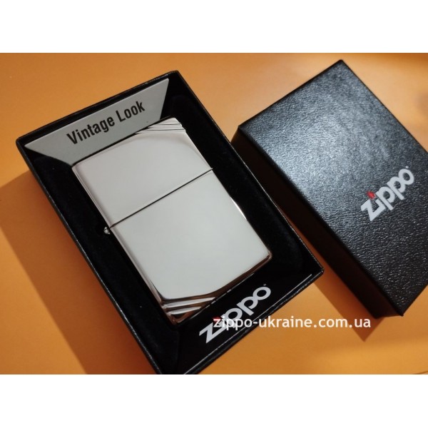 Запальничка Zippo Vintage High Polish Chrome 260