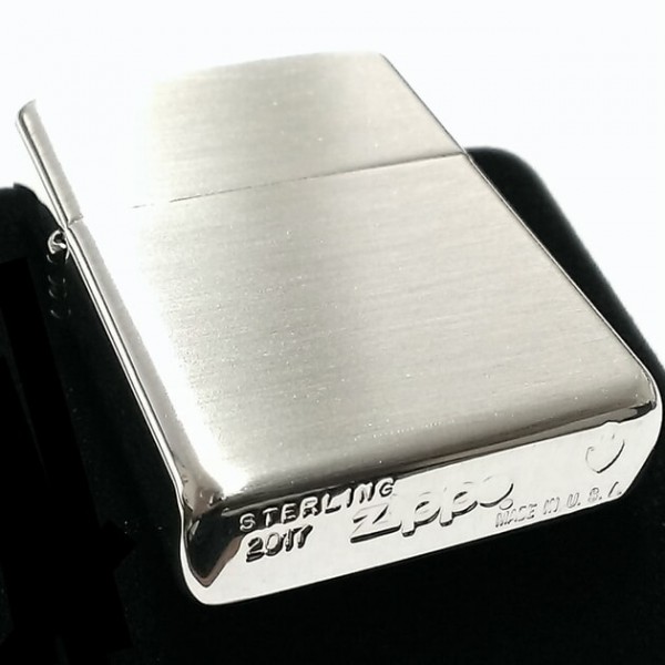 Колекційна срібна запальничка Zippo Armor Brushed Finish Sterling Silver (27zippo)