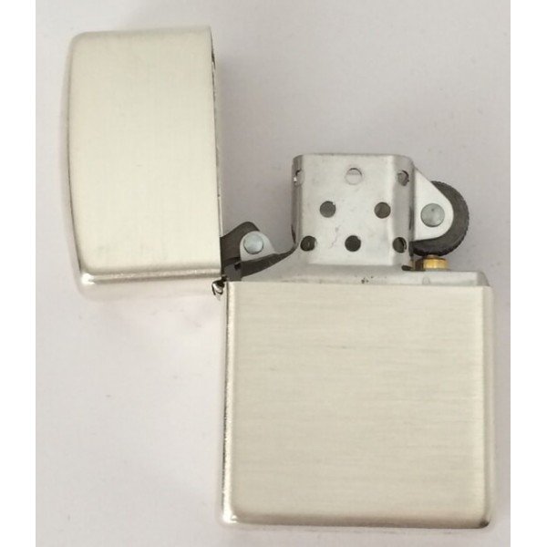 Колекційна срібна запальничка Zippo Armor Brushed Finish Sterling Silver (27zippo)