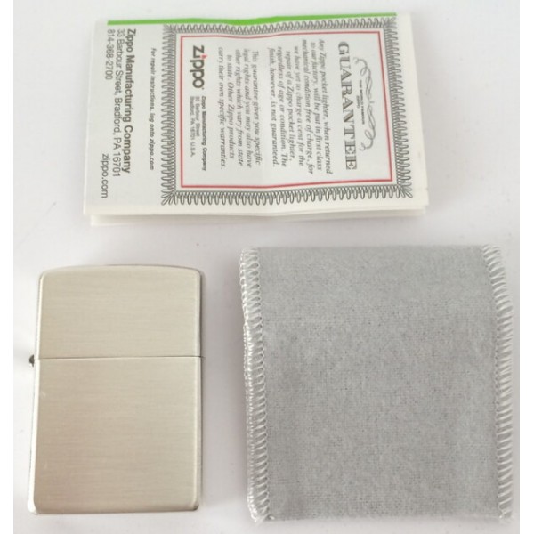 Колекційна срібна запальничка Zippo Armor Brushed Finish Sterling Silver (27zippo)