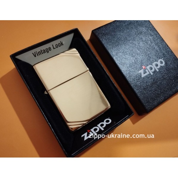 Запальничка Zippo Vintage High Polish Brass 270