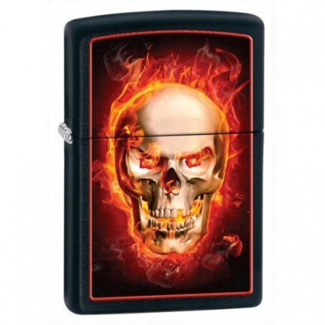 Запальничка Zippo 218 Burning Skull 28307