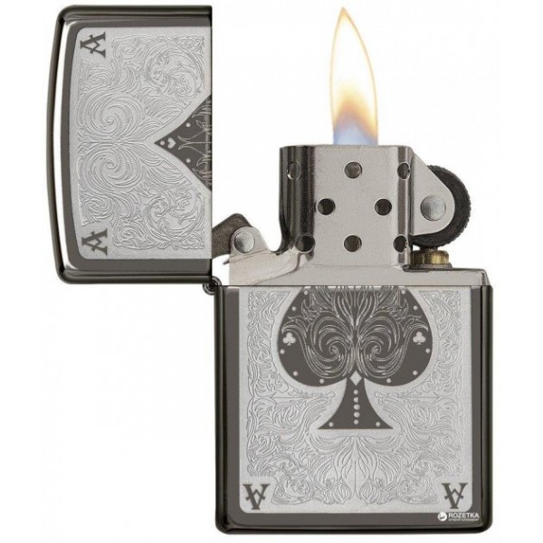  Запальничка Zippo 150 Ace Filigree Чорна (Zippo 28323)