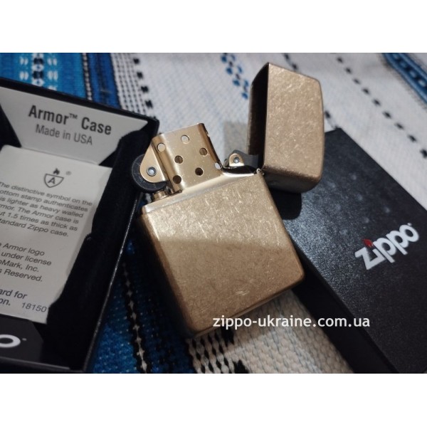 Запальничка Zippo Armor Tumbled Brass 28496