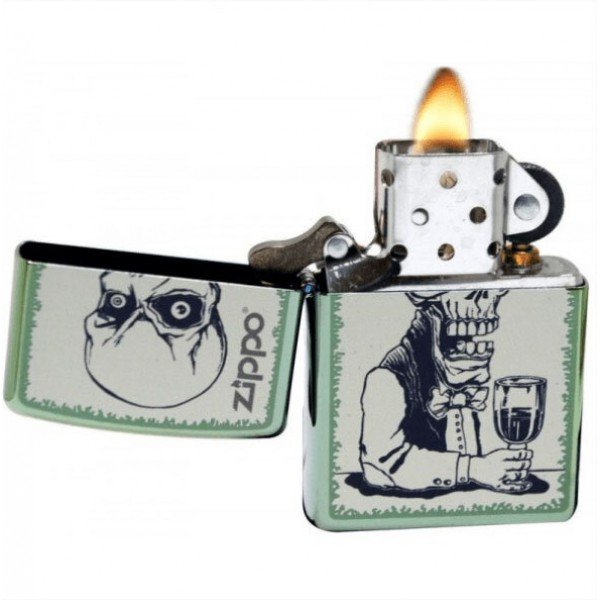 Запальничка Zippo Skeleton Bartender 28679