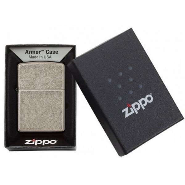 Запальничка Zippo 28973 Armor Antique Silver Plate 28973