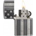  Запальничка Zippo 28974 Flag Armor Antique Silver Plate Срібляста