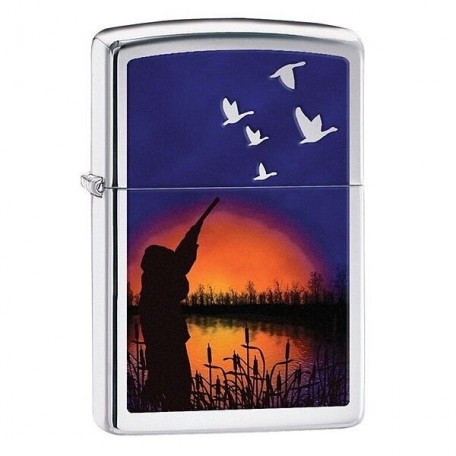 Зажигалка Zippo Duck Hunting серебристая (29076)