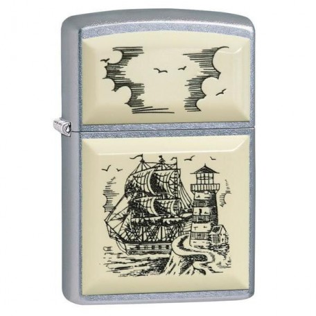 Запальничка Zippo 207 Scrimshaw Ship 29397