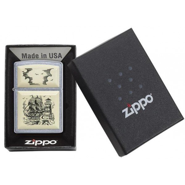 Запальничка Zippo 207 Scrimshaw Ship 29397