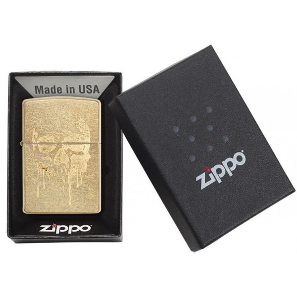 Запальничка Zippo 207g Grunge Skull 29401