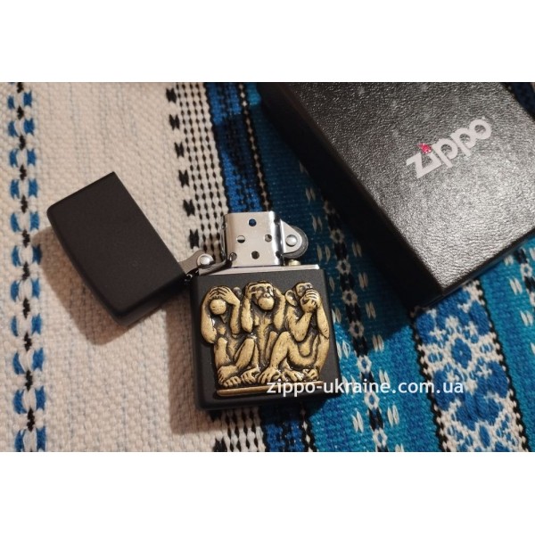 Запальничка Zippo 218 Three Monkeys 29409